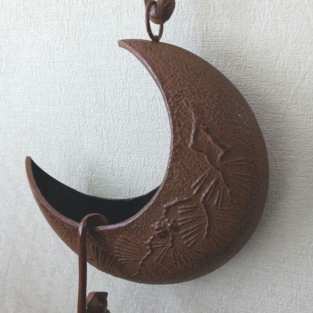 【南部鉄器★昭和レトロ】三日月型吊り花瓶 　希少品　非売品‼️ Yahoo!オークション -「三日月」(鉄製) (金属工芸)の落札相場
